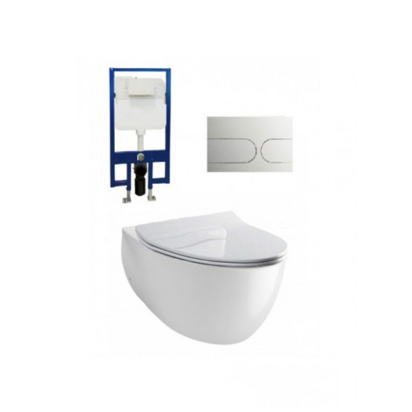 Bồn Cầu TOTO CW812RA TC600VS WH172A MB170P#SS Treo Tường