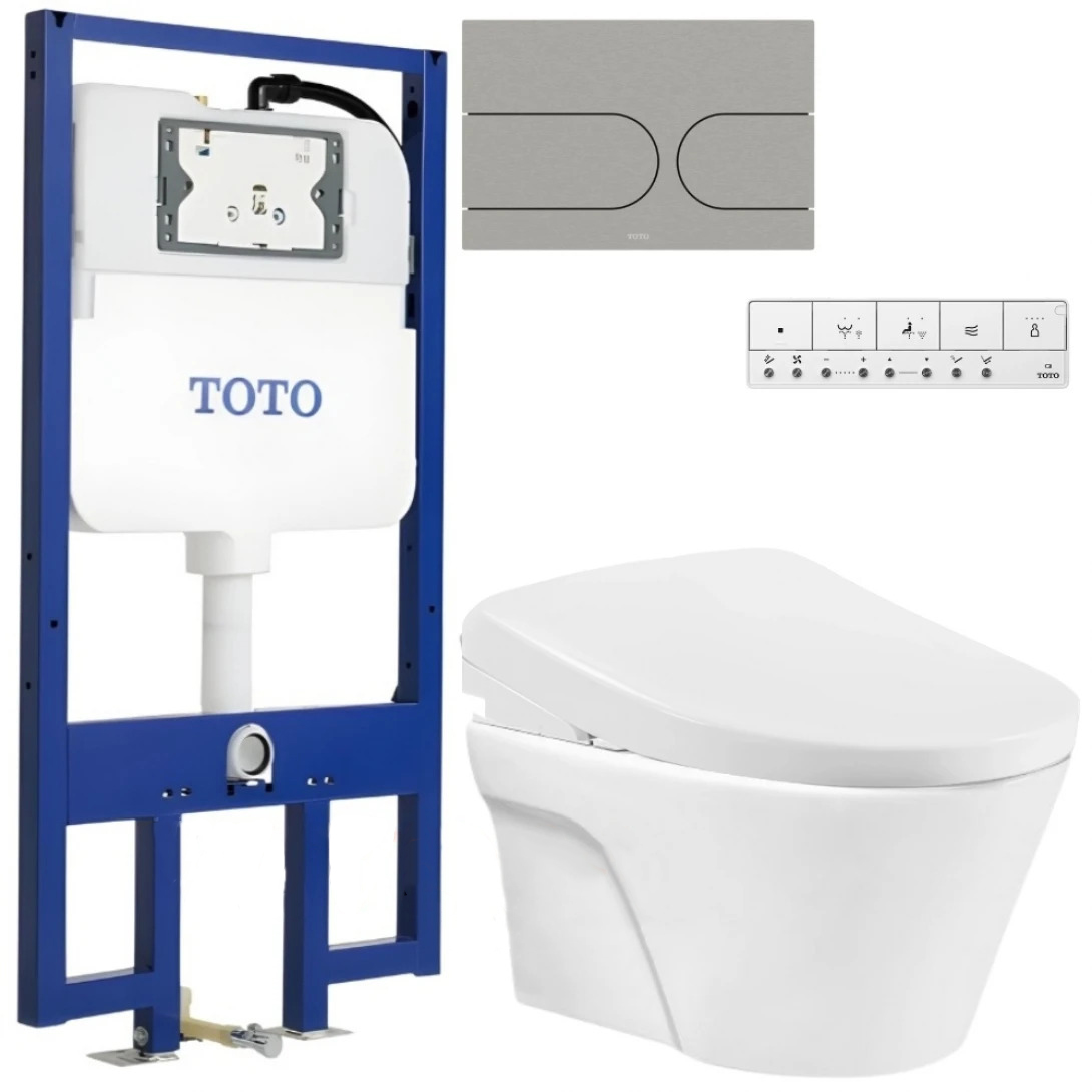 Bồn Cầu Treo Tường TOTO CW822REA TCF47360GAA WH172AAT TCA546 MB175M#SS Tự Động