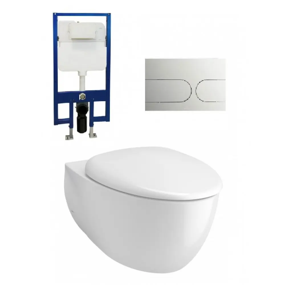 Bồn Cầu TOTO CW812RA/ TC600VS/ WH172A/ MB175M#SS Treo Tường