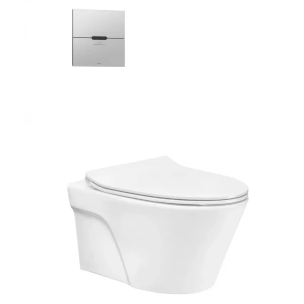 Bồn Cầu TOTO CW822RFVA1 TREF35L2A WH005A Treo Tường Xả Cảm Ứng
