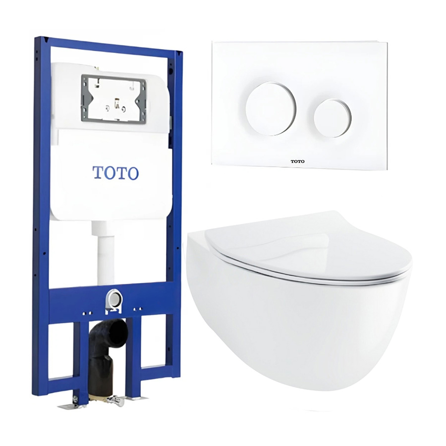 Bồn Cầu TOTO CW812RA/TC600VS/WH171A/MB174P#WH Treo Tường