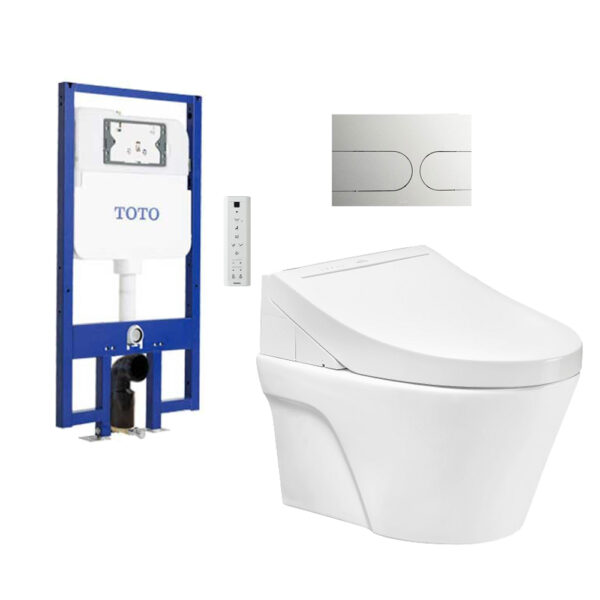 Bồn Cầu TOTO CW822RA/ TCF24410AAA/ WH172A/ MB175M#SS Nắp Điện Tử Treo Tường