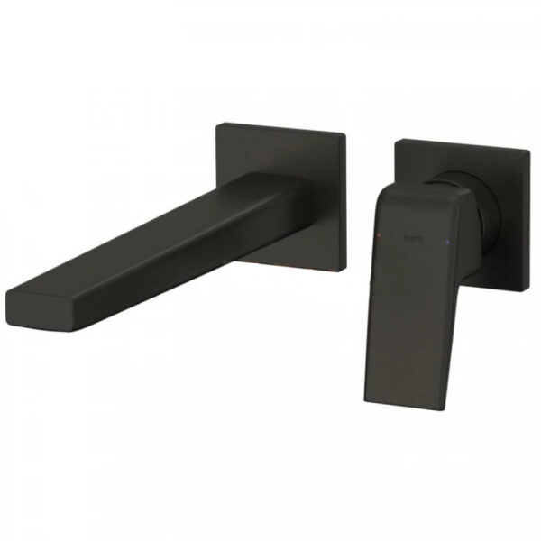 Vòi Lavabo TOTO TLG10308BB#MBL Nóng Lạnh Gắn Tường Màu Đen Mờ
